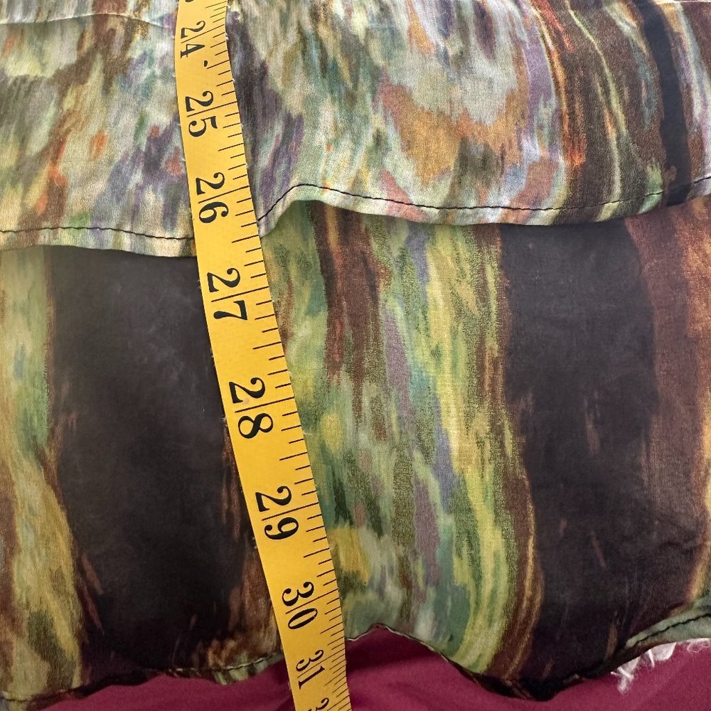Freebird Sheer Abstract Racerback Tank Size Large - Picture 10 of 10